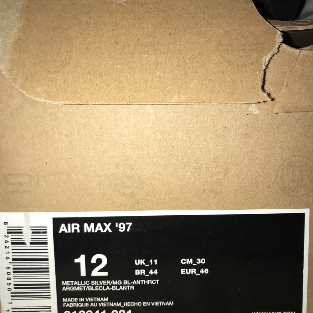 nike air vapormax/air max 97 silver bullet - Picture 6 of 8